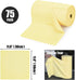 Microfiber Cleaning Cloths Roll 75 Pack 11.8" x 11.8" Lint Free Quick Dry Ultra Absorbent Scratch Free Tear Away Towels Reusable Rags Kitchens Home (Yellow) by SOOWASH