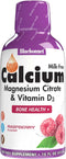 Bluebonnet Nutrition Liquid Calcium Citrate Magnesium Citrate - 32 Servings, Raspberry Flavor, 16 Fl Oz (Pack of 1),