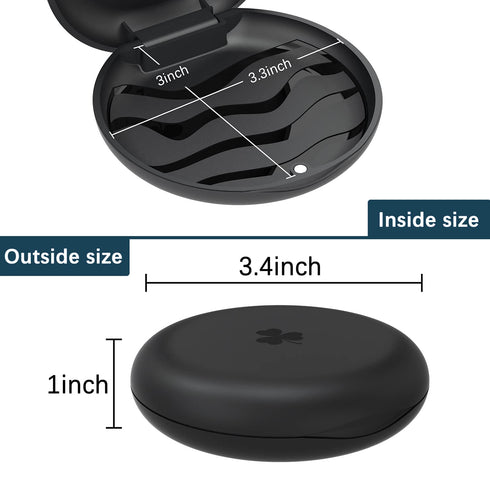 2 Pack Aligner and Retainer Case - ARGOMAX Slim Case Compatible with Invisalign and Orthodontic Storage Holder