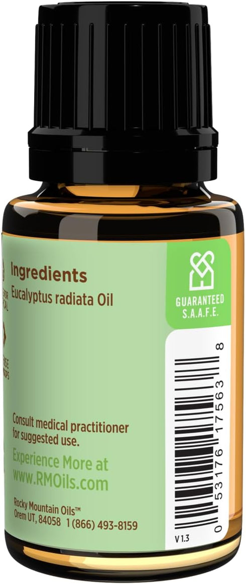 Rocky Mountain Oils Eucalyptus Radiata Essential Oil - Aromatherapy for Diffuser, Topical, Home - 15ml