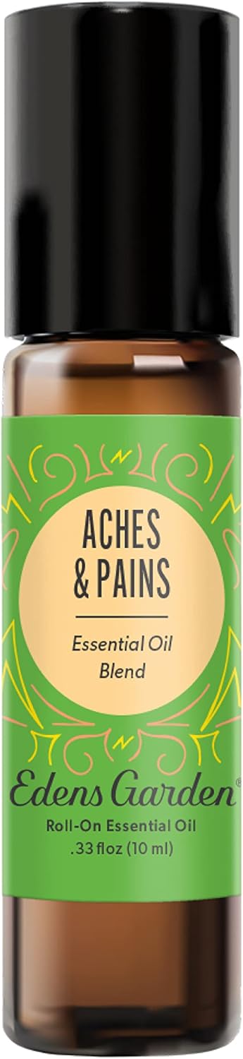 Edens Garden Aches & Pains "OK for Kids" Essential Oil Blend, 10 ml Roll-On - 100% Pure & Natural