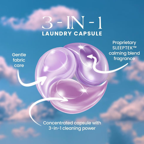 MNML 30ct Chamomile Laundry Pods designed for Sleep & Calm, Eco-Friendly Natural Laundry Detergent Pods for Sensitive