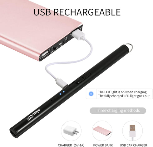 HOVUX Upgraded USB Electric Candle Lighter - Rechargeable Arc Plasma Lighter with LED Battery Display