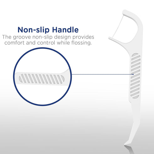 Orthodontic Flossers for Braces - 100 Count Dental Floss Picks (Pack of 5) with Travel Case
