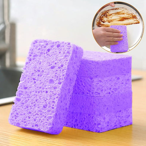 24-Pack Non-Scratch Scrub Sponges for Dishes, Cleaning Sponges for Kitchen Home and More (Purple)