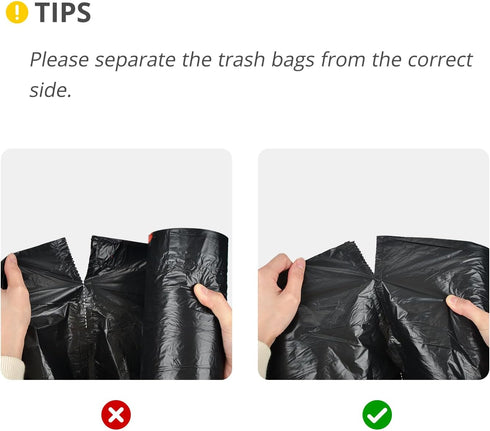 Ultra Strong 15 Gallon Drawstring Trash Bags, 102 Count Large Heavy Duty Thicken Plastic Tall Kitchen Garbage Bags