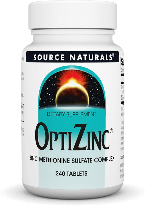 Source Naturals OptiZinc Zinc Methionine Sulfate Complex, 240 Tablets