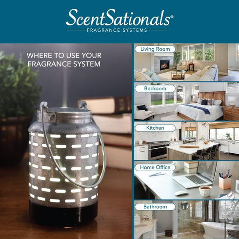 Scentsationals Eclectic Diffuser with Scented Essential Oils - Electric Fragrance Home Air Freshener Gift (Audrianne)