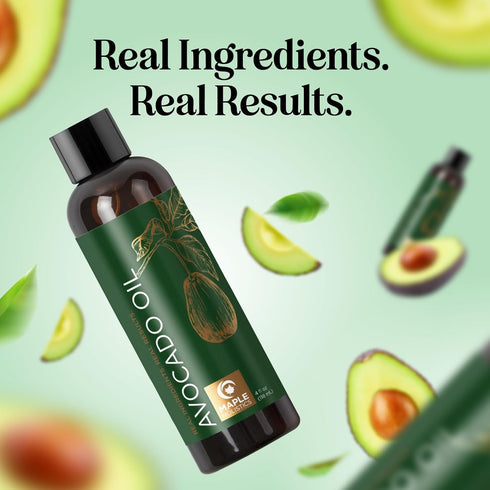 Avocado Oil for Hair and Skin - 100% Pure for Skin Care, Dry Hair Treatment, and Facial Moisturizer (4 Fl Oz)