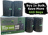 2-4 Gallon Small Black Trash Bags, 440 Count, Bathroom Garbage Bags for Home and Office