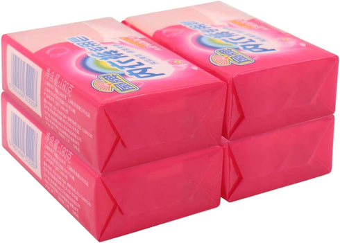 BEE & FLOWER Fan Underwear Cleaning Soap Bar, Ideal Hand Wash for Lingerie, 6.3 Oz x 4
