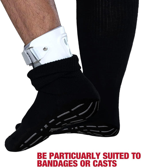 Women-4 13-15 Bulinlulu Extra Width Diabetic Socks Men Pairs Wide Edema Sock for Swollen Feet,Non Slip Cast Bariatric