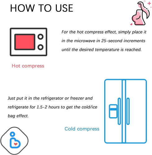 Perineal Cold Packs, Reusable Cooling Pad for Postpartum and Hemorrhoid Pain Relief, 2 Pcs + 3 Washable Sleeves