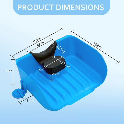 Nolasalon Portable Shampoo Basin for Kids, Baby, Children,Tear Free Hair Washing Basin Tray at Home (Blue)