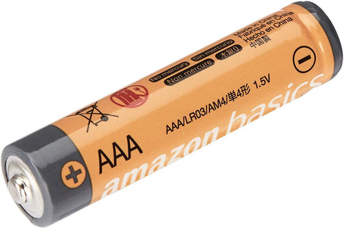 Amazon Basics AAA Alkaline Batteries, High-Performance (Triple A), 12 Count, 10-Year Shelf Life
