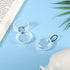 Mini Portable Earplug Case with Lanyard, 2pcs Ear Plug Carrying Cases, Small Storage Box for Travel, Transparent