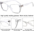 OCCI CHIARI Fashion Cateye Women Glasses, Nerd Reader No Magnification Clear Glasses (Transparent)