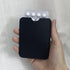 Sleek Black Birth Control Pill Case Holder - Slim Wallet Design