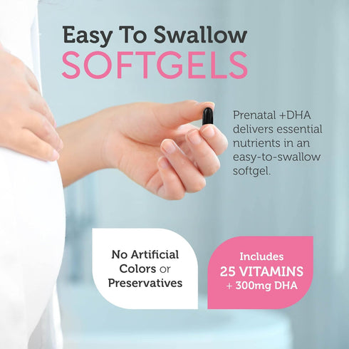Zahler Prenatal Vitamin with DHA & Folate, Prenatal Multivitamin for Mother and Child, Kosher, Iron, 60 Softgels