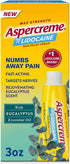 Aspercreme Essential Oils Pain Relief Cream, Max-Strength Lidocaine Numbs Nerve Pain, Moisturizing Aloe, Eucalyptus, 3