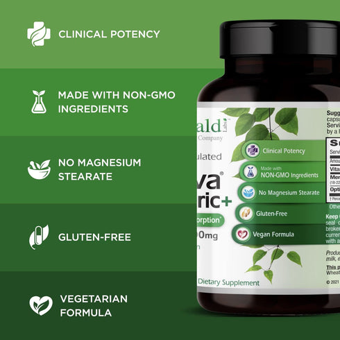 EMERALD LABS Meriva Turmeric Plus - Formulated with Turmeric, OptiMSM, PureWay C - Antioxidant Properties - 60