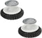 2Pcs Stainless Steel Scrubber Dish Brush with Handle, Multipurpose Kitchen Cast Iron Scrubber for Tough Cleaning Jobs