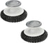 2Pcs Stainless Steel Scrubber Dish Brush with Handle, Multipurpose Kitchen Cast Iron Scrubber for Tough Cleaning Jobs