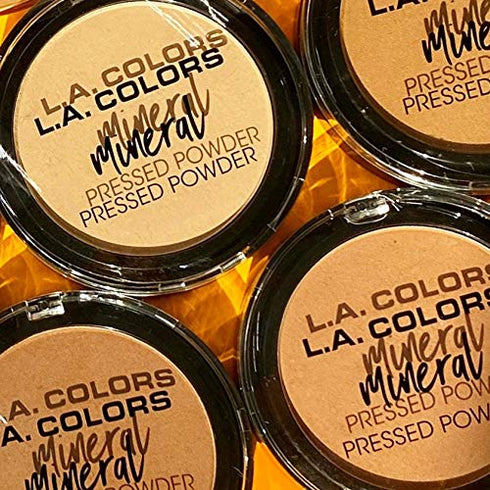L.A. COLORS Mineral Pressed Powder, Soft Honey CMP374