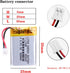 3.7V 500mAh Lipo Battery Rechargeable Lithium Polymer 502535 with JST Connector