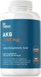 Dr. Tobias AKG Supplement 1000mg, Bioavailable Alpha Ketoglutaric Acid, 180 Capsules, Vegan, Gluten-Free