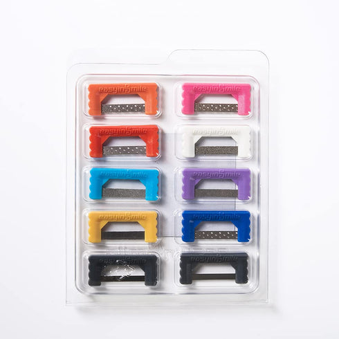 Dental Polishing Strips 2 Packs - Orthodontic IPR Striping System for Teeth Interproximal Reduction, Single-Hand Use