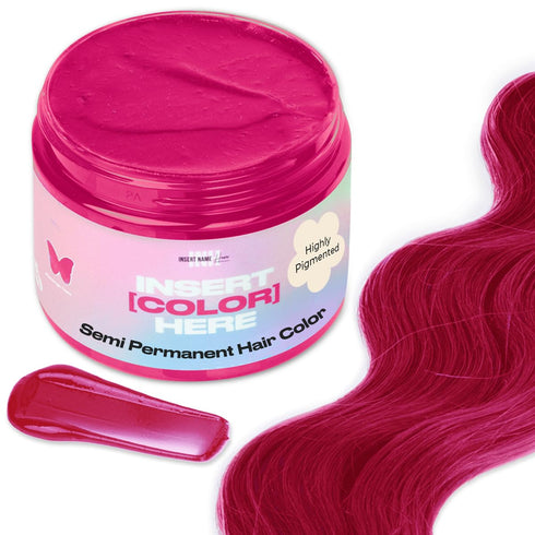 INH Semi Permanent Hair Color - Pink Hair Dye, No Bleach, No Peroxide, Vegan, Ammonia Free, 6oz