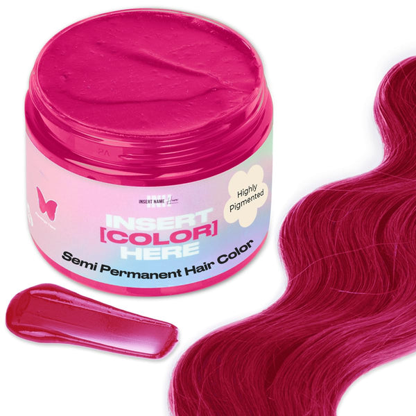 INH Semi Permanent Hair Color - Pink Hair Dye, No Bleach, No Peroxide, Vegan, Ammonia Free, 6oz