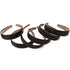 LONEEDY 6 Hard Headbands, 1 Inch Wide Non-slip Ribbon Hairband for Women, 6 Black + 1 Blue