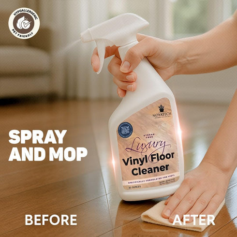 LVP Floor Cleaner. Streak-Free Luxury Vinyl Floor Cleaner. For Hardwood, Laminate, and Natural Wood Flooring. Pet Safe