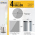 62 Counts Small Trash Bags, Drawstring, 4 Gallon Mini Garbage Bags for Bathroom, Kitchen, Bedroom, Office