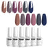 Vishine Fall-Winter Gel Nail Polish Set - 6 Colors Grey Purple Gel Polish Kit, Soak Off UV LED Nail Gel, 8ml Each