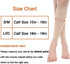 Halsy Women's Footless Compression Socks, 2 Pairs, Medical Calf Sleeve for Swelling, Varicose Veins, Edema