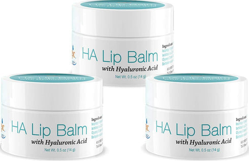 Hyalogic Episilk Hydrating Lip Balm with Hyaluronic Acid 0.5oz (Pack of 3) - Natural Moisturizing for Plump Healthy Lips