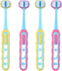 ValueBargain 4 Pack 3 Sided Toothbrush Kids, Soft Bristles 3 Sided Toothbrush, Triple-Sided