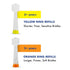Brilliant Oral Care Kids Sonic Toothbrush Replacement Heads, Orange, 2 Pack, for Ages 5+