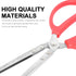 YARDWE 2pcs Stainless Steel Trash Tongs, Scissor Tongs for Grill Camping Fire Pit Tool, Heavy Briquetting