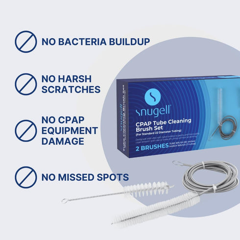 Snugell CPAP Tube Cleaning Brush Set – 84-Inch Flexible Cleaner for Tube Interiors & Masks