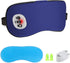 Cordless Heated Eye Massager with Cooling Eye Pad, USB Charging Heated Eye Mask for Men, Women, Kids - Blue