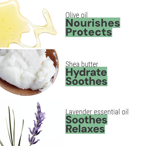 Panier des Sens Small Hand Cream for Dry Cracked Hands, Lavender Mini Lotion, Travel Size 1 floz