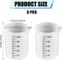 3pcs Laundry Detergent Cup, Silicone Measuring Cup with Scale Marks for Liquid Detergent