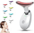Neck Face Massager, 7 Color Facial Massager for Skin Care Routine at Home, Non-slip Design, White