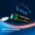 1.5V Rechargeable AA Lithium Batteries, 3750mWh Long Lasting with 4-in-1 USB-C Cable Output, 4 Pack