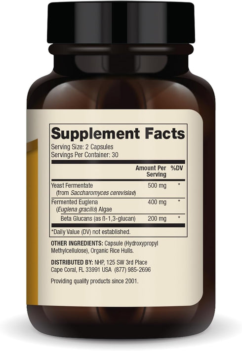 Dr. Mercola Fermented Beta Glucans, 30 Servings (60 Capsules), Dietary Supplement for Immune Support, Non-GMO