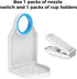 KERZEAT Nozzle Laundry Detergent Dispenser Cup Holder & Force-Saving Switch, Drip Catcher, Soap Dispenser, Room